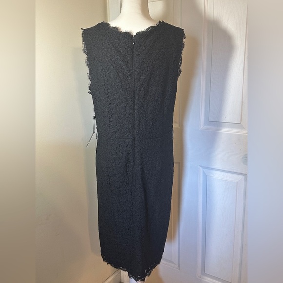 Adrianna Papell Black Lace Midi Dress - Picture 2 of 10